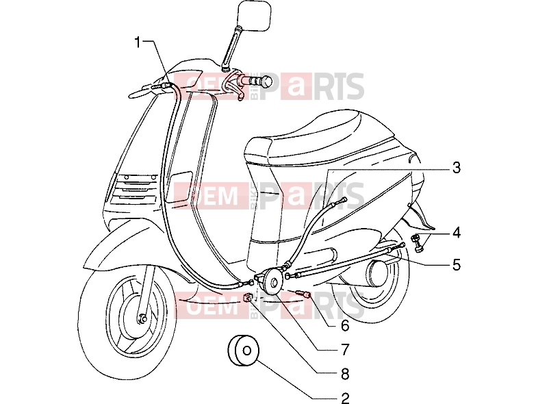 Transmissions » Transmissions - Piaggio Zip 50 MY95
