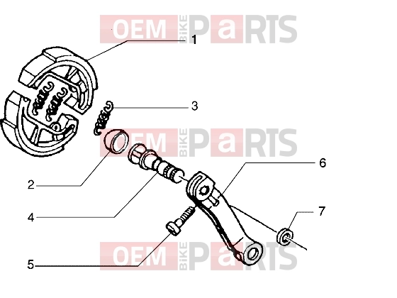 PIAGGIO Engine » Brake lever