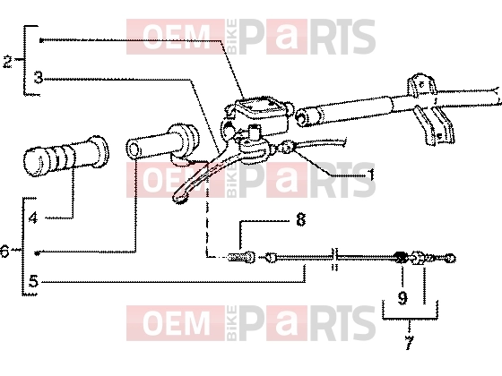 Handlebars » Transmissions - Piaggio Zip SP 50