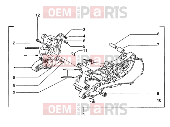 PIAGGIO Engine » Crankcase