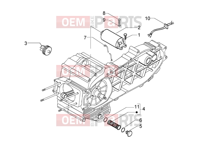 Engine » Elecrtic starter - Piaggio Beverly 500 (EMEA)