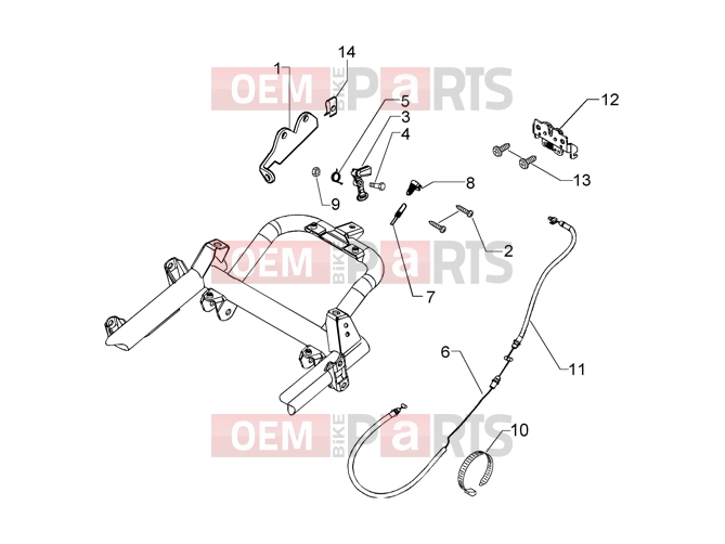 Transmissions » Saddle unlock control - Piaggio Beverly 500 (EMEA)