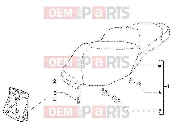 Chassis » Saddle - Piaggio BV 200 (U.S.A.)