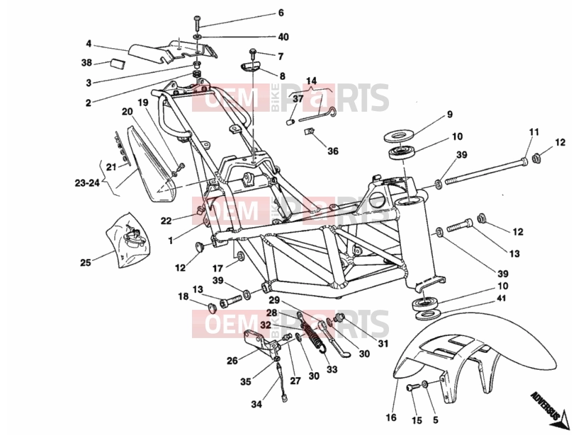 DUCATI 2008 Monster 400 FRAME » FRAME