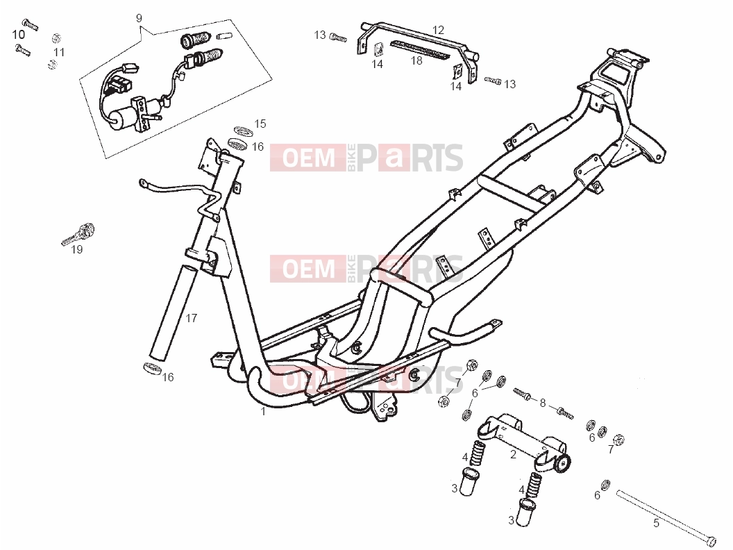 Tables » Frame - Derbi GP 50 2003