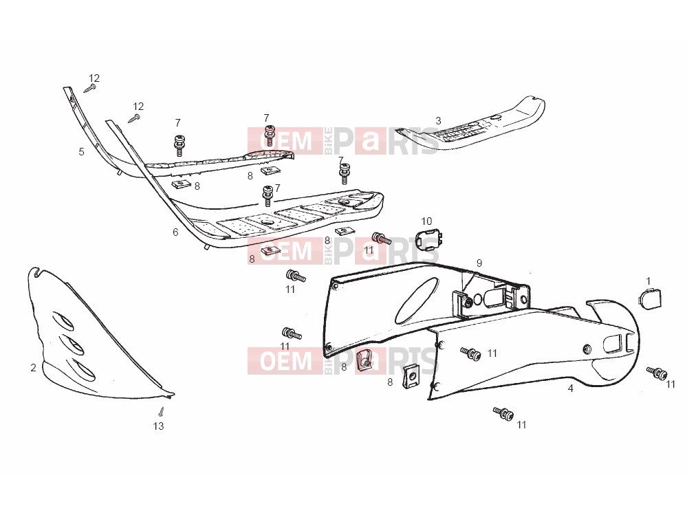 derbi Variant Courier 50 Tables » Frame