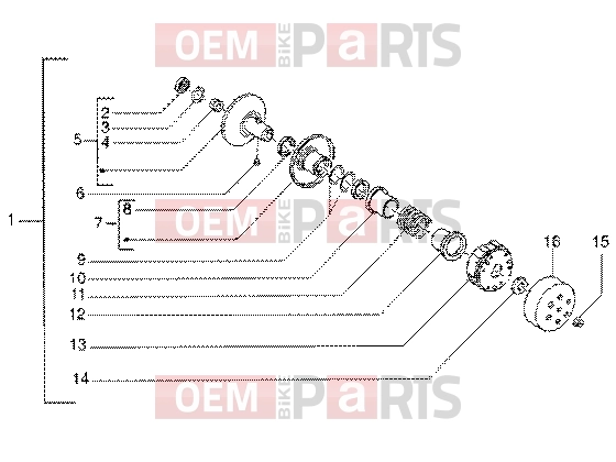 gilera DNA GP Experience Engine » Driven pulley