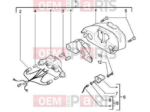 Electrical system » Rear tail lamp - Gilera DNA GP Experience
