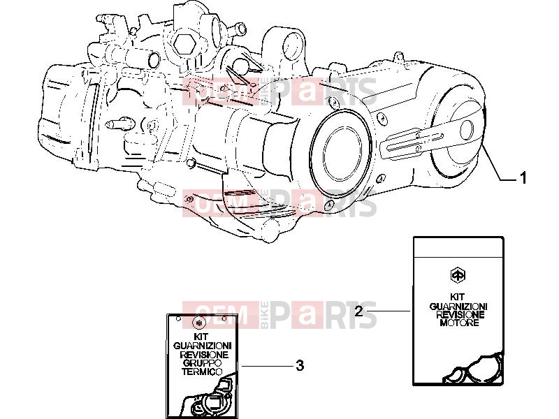 gilera 2011 Fuoco 500 Engine » Engine, assembly