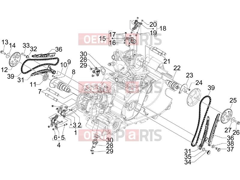 Engine » Rocking levers support unit - Gilera GP 800 2008