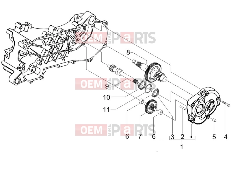 gilera 2008 Runner 50 SP -SC- Engine » Reduction unit