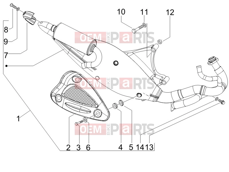 gilera 2009 Runner 50 SP -SC- Engine » Silencer