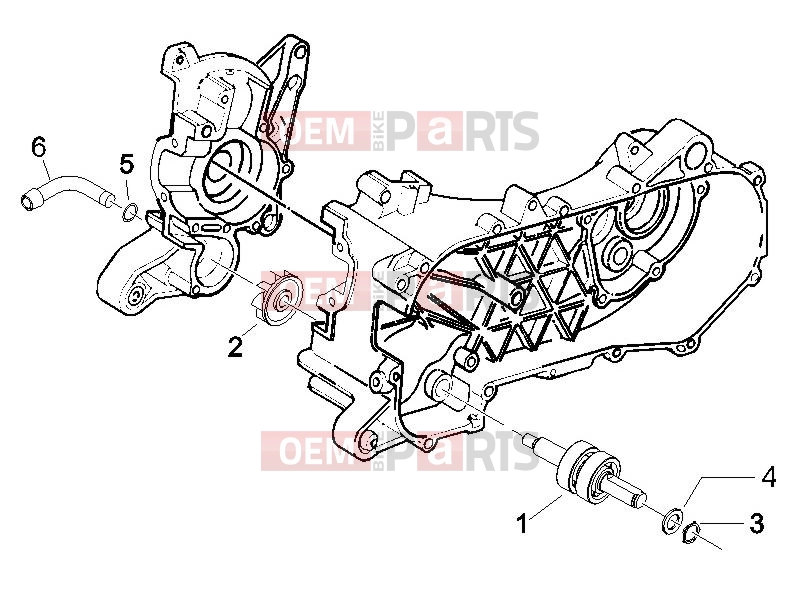 Engine » Cooler pump - Gilera Runner 50 SP 2008