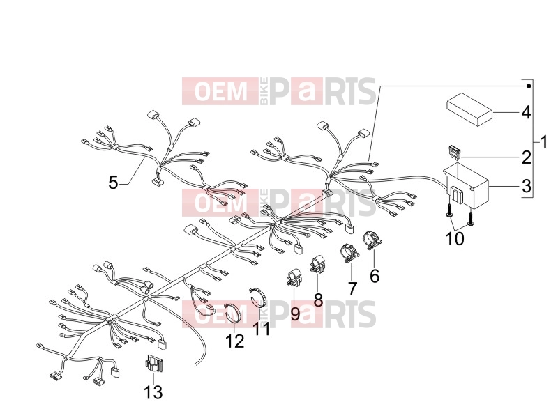gilera 2016 Runner 125 ST 4T Electrical system » Main cable harness