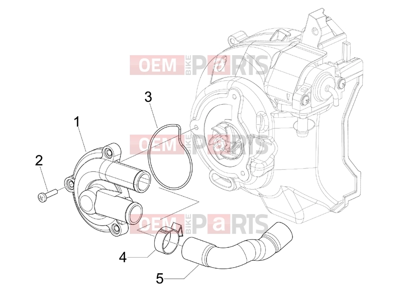 Engine » Cooler pump - Gilera Runner 200 ST 4T 2008