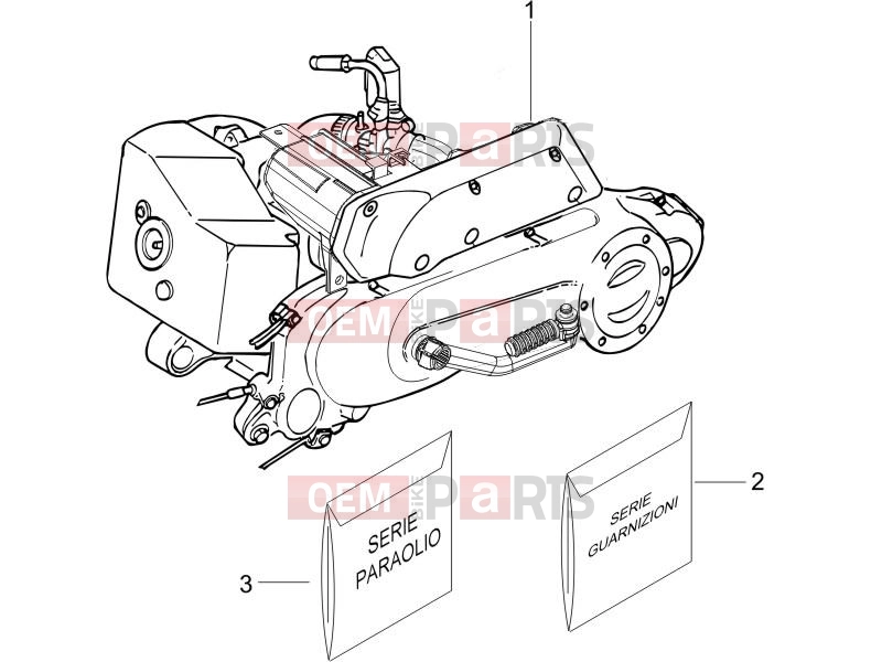 gilera 2006 Stalker 50 Engine » Engine, assembly