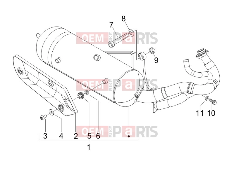 gilera 2012 Stalker 50 Engine » Silencer