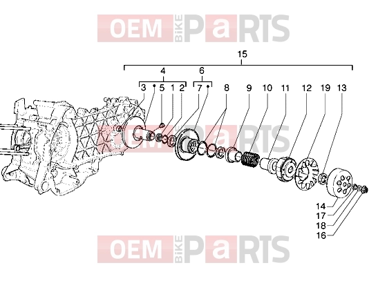gilera Runner VX Engine » Driven pulley