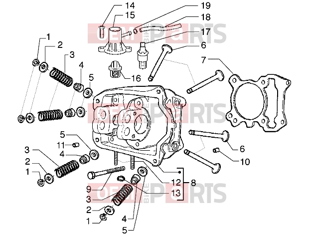 gilera Runner VX Engine » Head-Valves