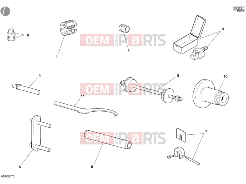 DUCATI 2008 Monster S4R WORKSHOP SERVICE TOOLS, FRAME » FRAME