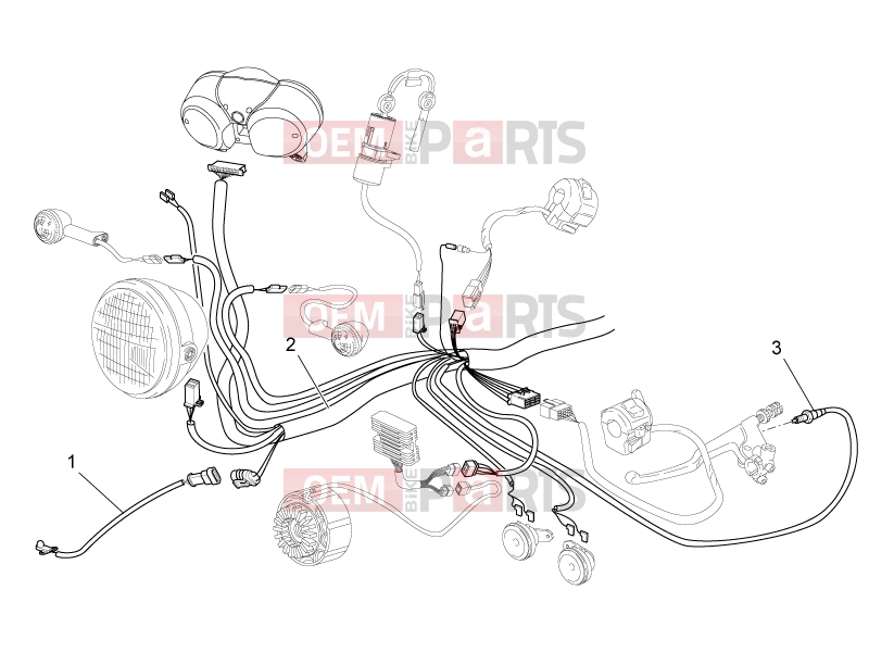 FRAME » Front electrical system - Motoguzzi Nevada 750 S 2011