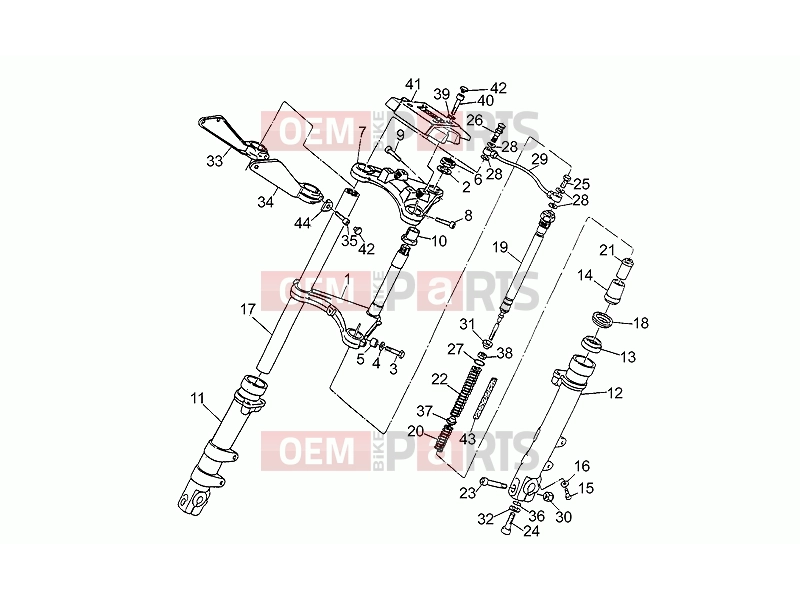 FRAME » Front fork - Motoguzzi Strada 750 1994