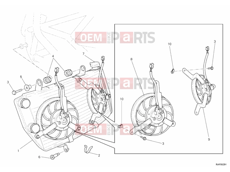 DUCATI 2007 Superbike 1098 S Tricolore WATER COOLER » COOLING SYSTEM