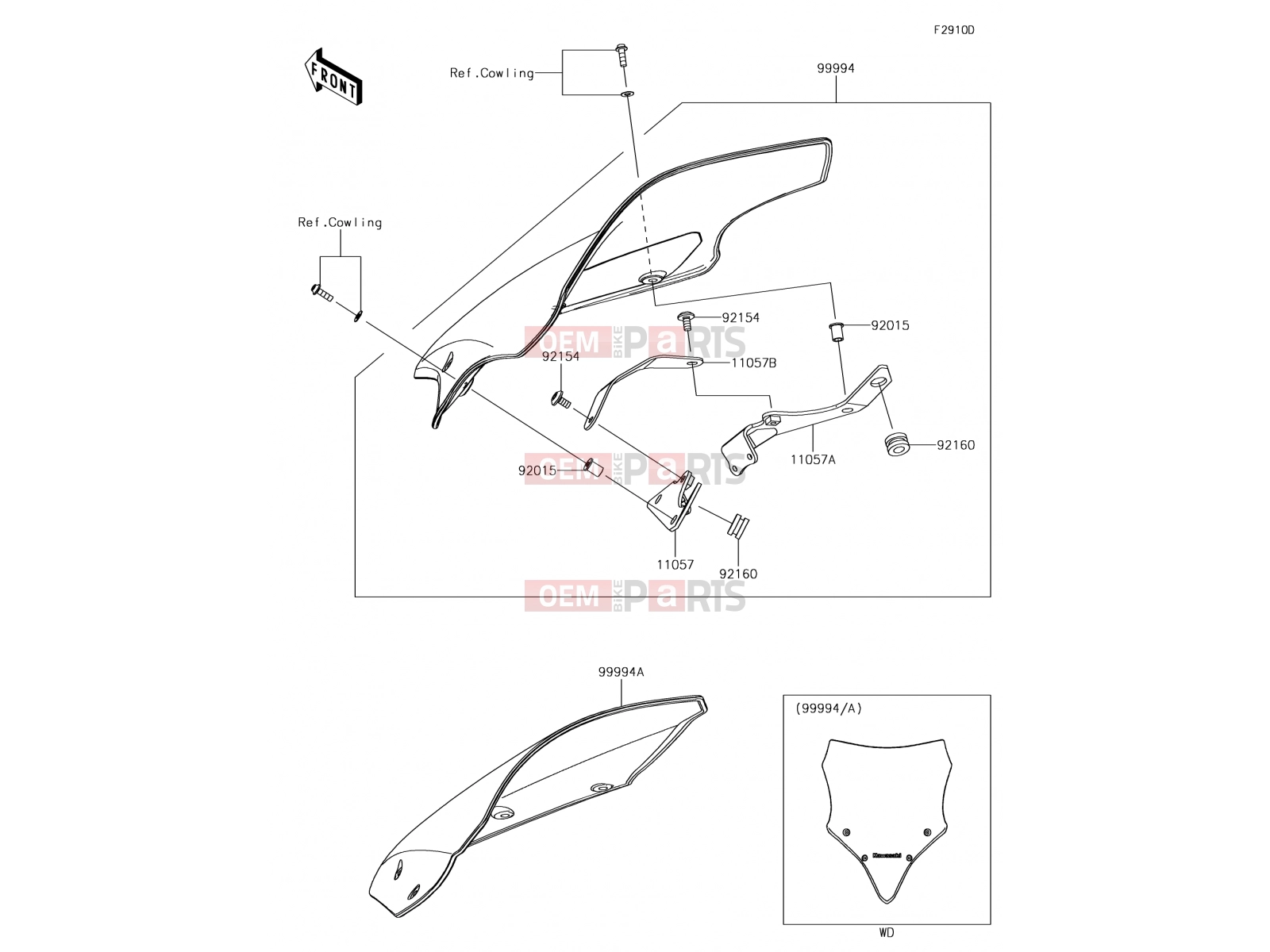 Accessory(Windshield) - Kawasaki NINJA 650 (EX650KHF) 2017