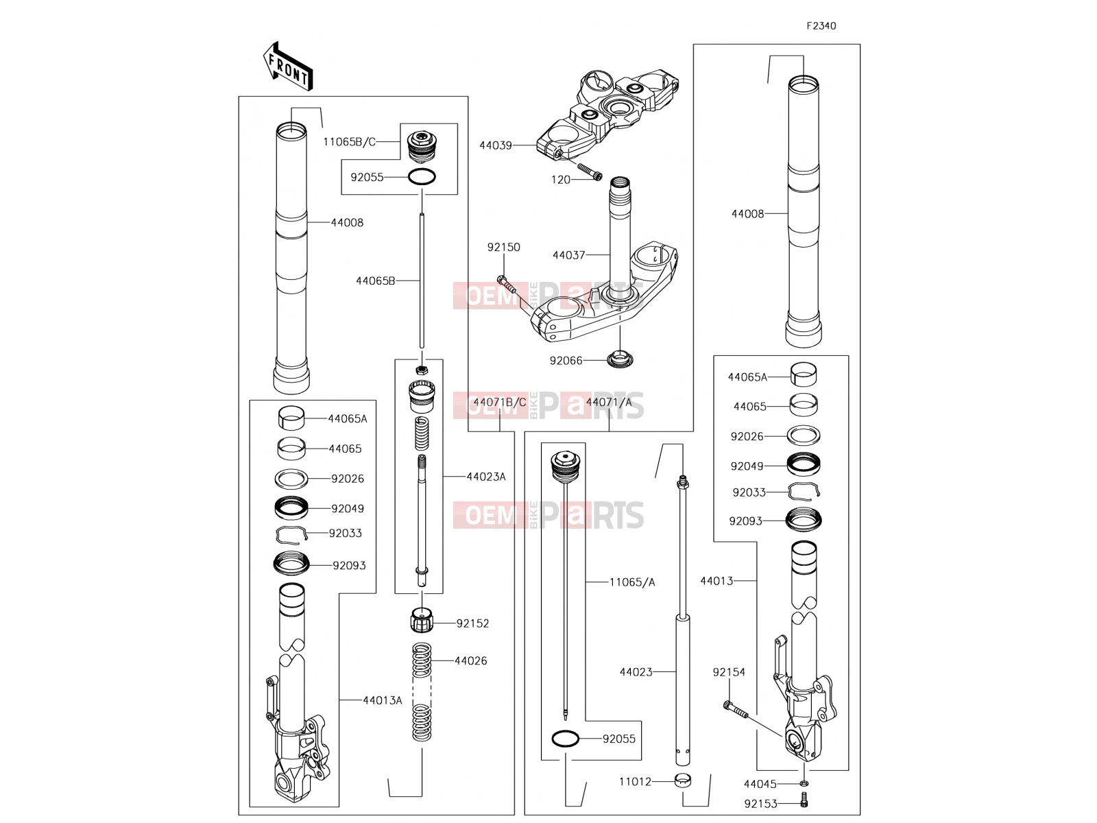 Front Fork - Kawasaki VERSYS 650 (KLE650FHFA) 2017