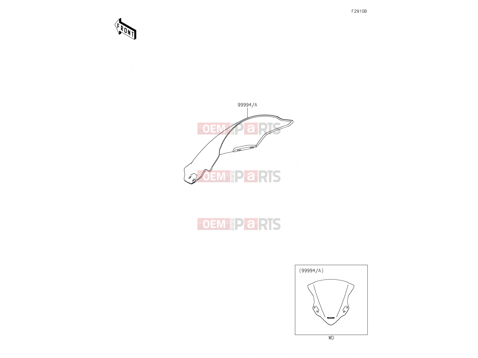 Accessory(Windshield) - Kawasaki NINJA 400 (EX400GJFA) 2018