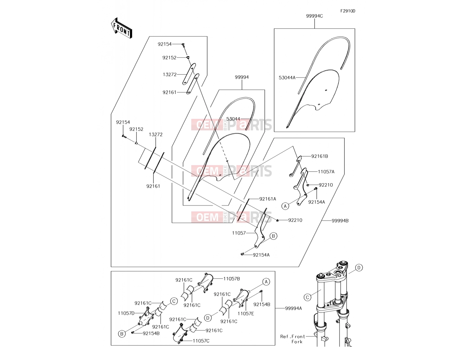 Accessory(Windshield) - Kawasaki VULCAN S ABS (EN650DJFA) 2018