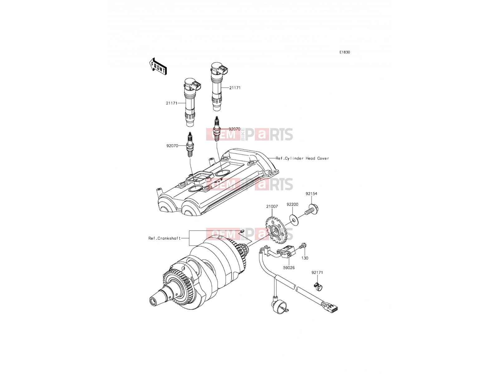 Ignition System - Kawasaki ER-6f (EX650ECF) 2012