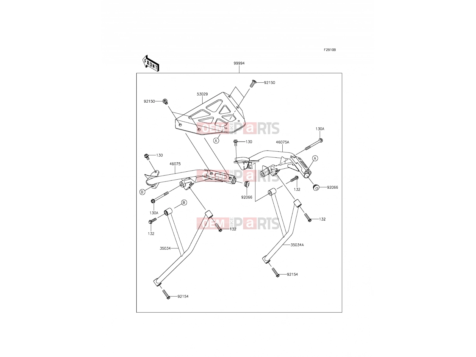 Accessory(Topcase Bracket) - Kawasaki ER-6f ABS (EX650FEF) 2014