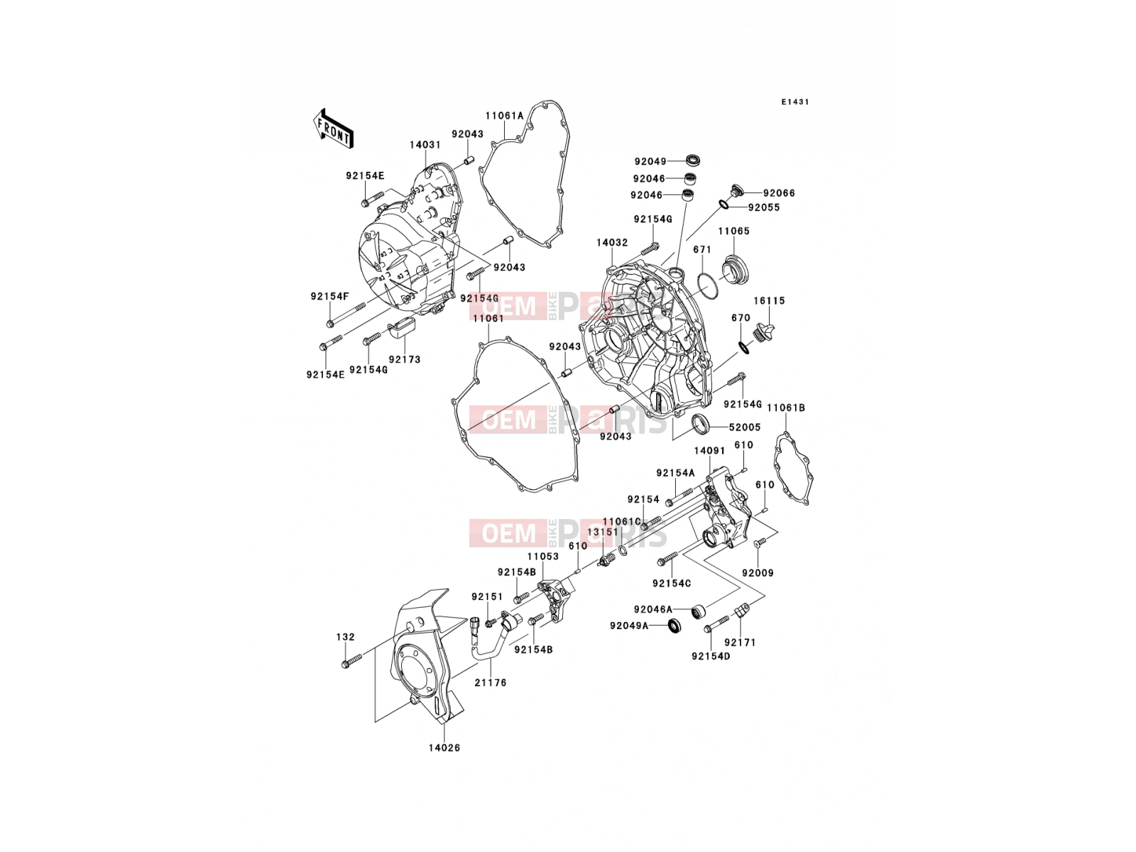 KAWASAKI 2014 Engine Cover(s)