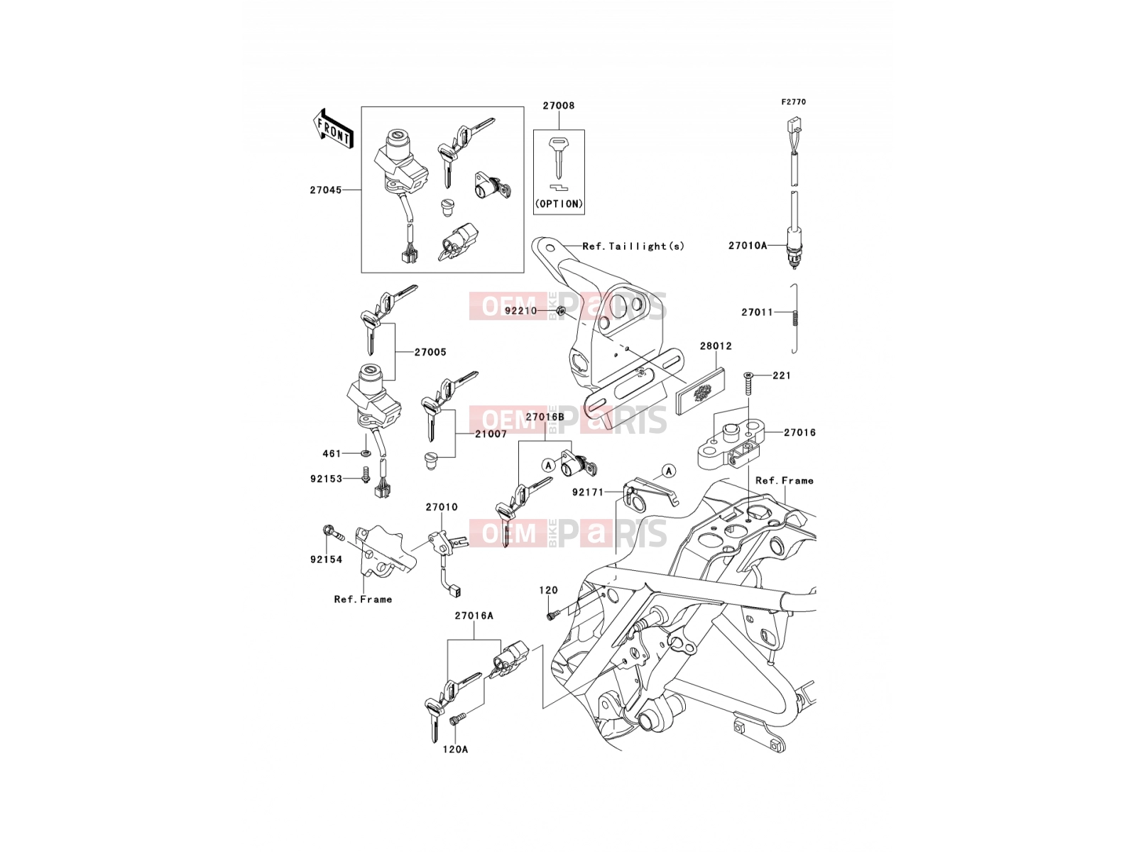 KAWASAKI 2014 Ignition Switch