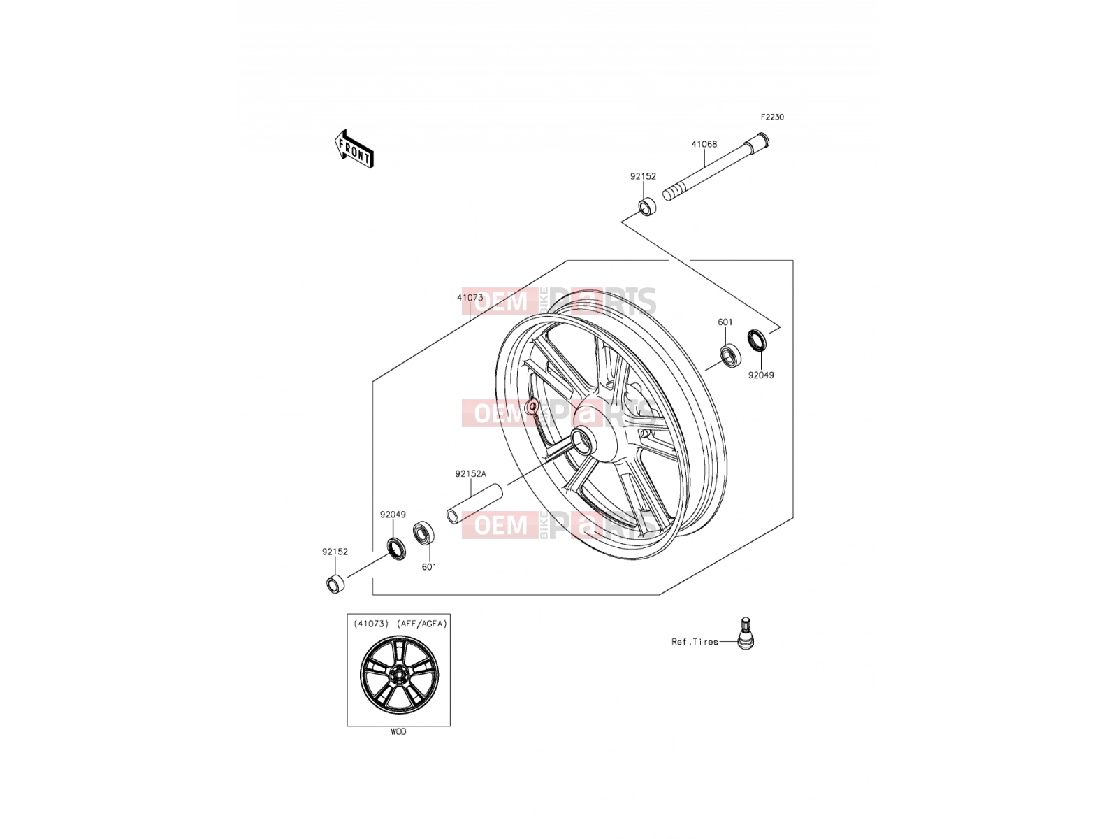 KAWASAKI 2016 Front Hub