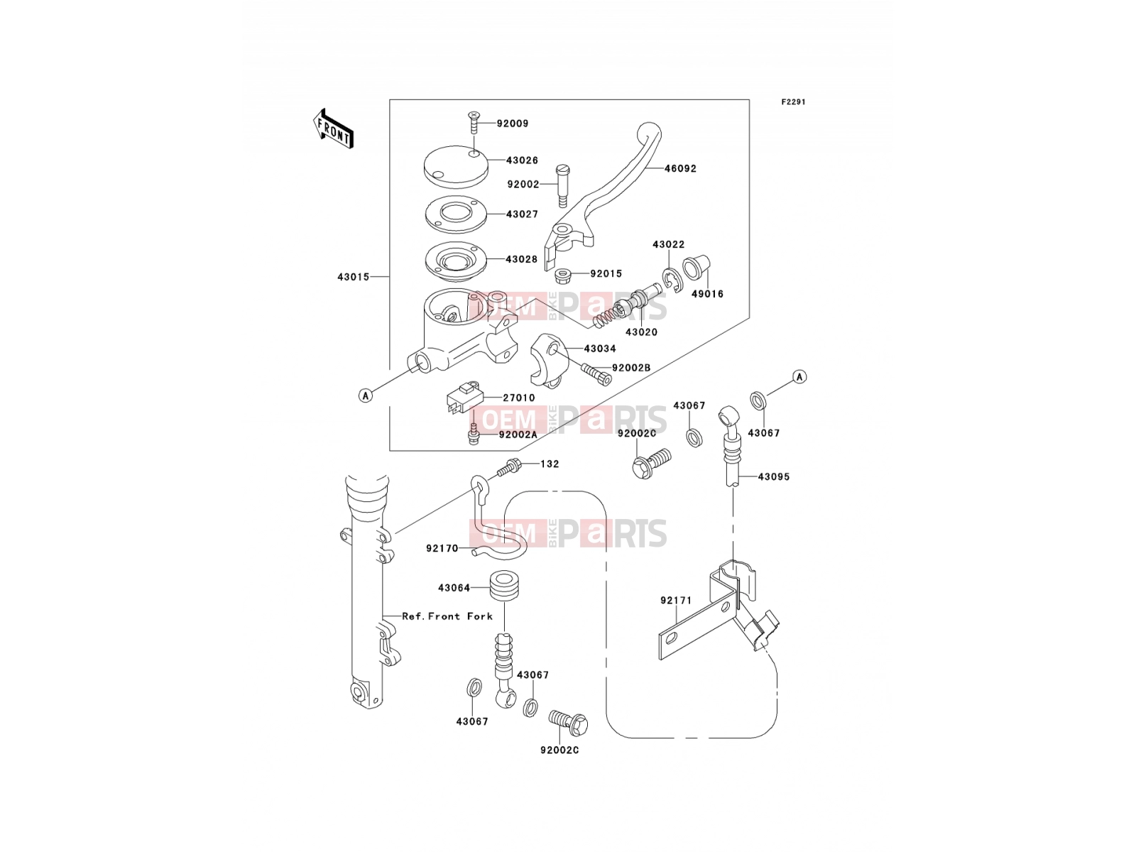 KAWASAKI 2001 Front Master Cylinder