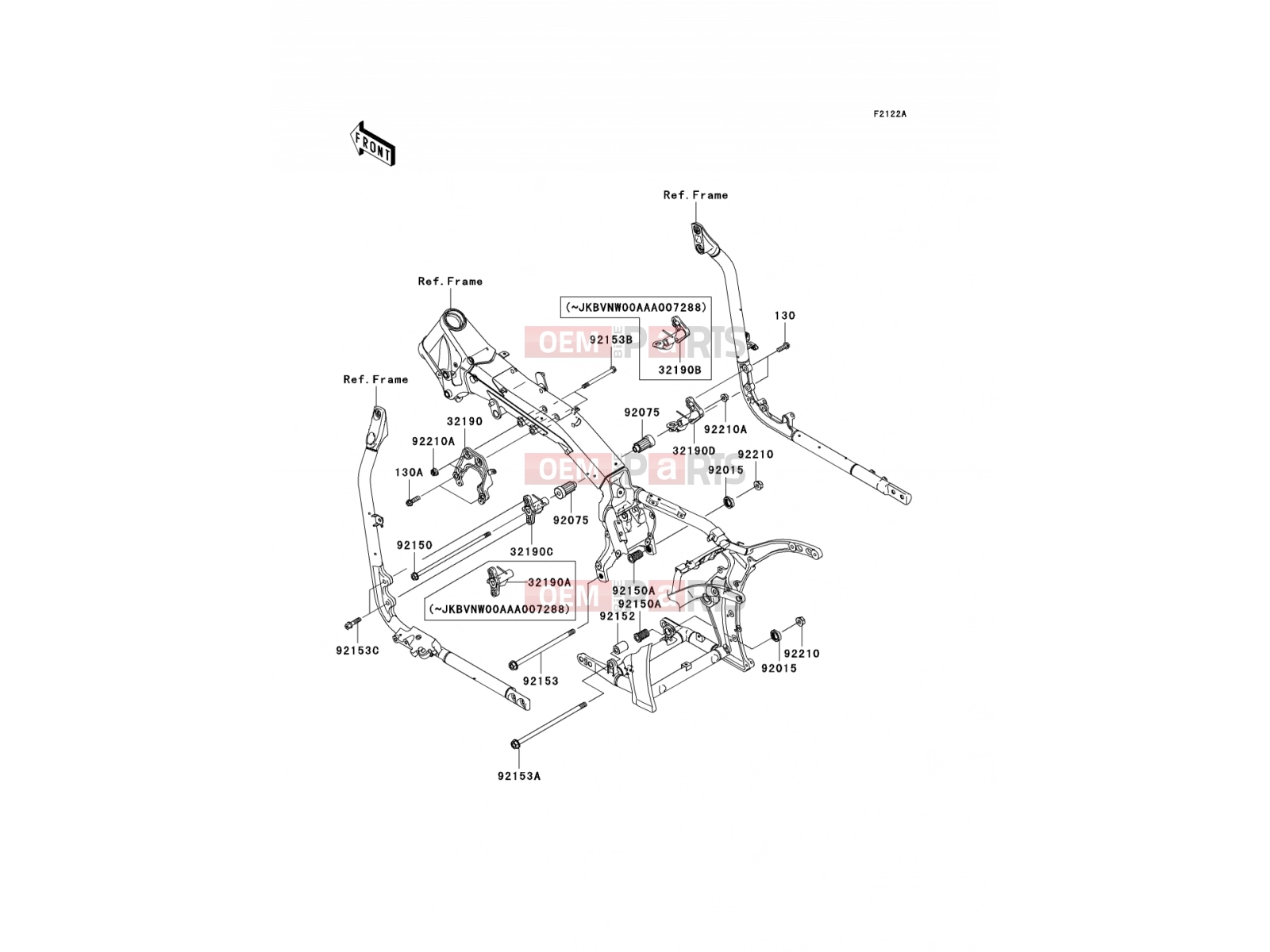 Engine Mount - Kawasaki VN2000 (VN2000-A2H) 2005