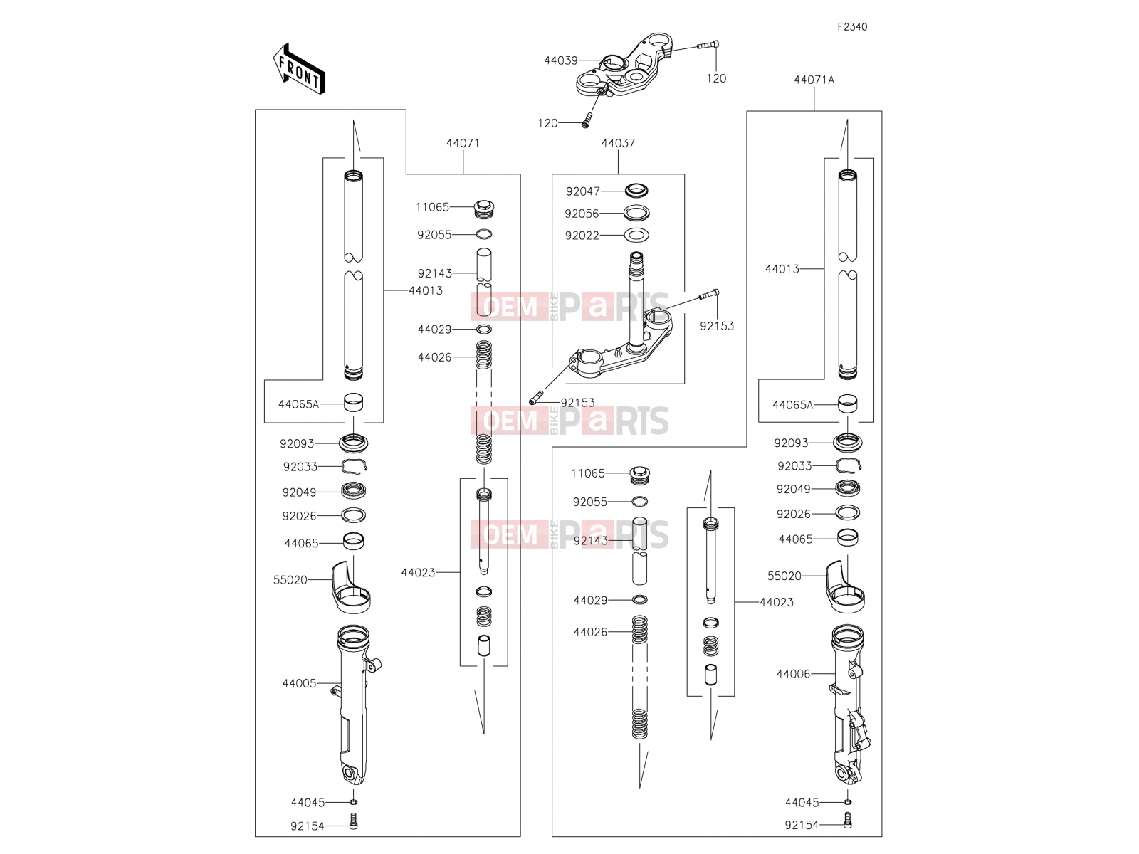 Front Fork - Kawasaki NINJA 400 (EX400GKFA) 2019