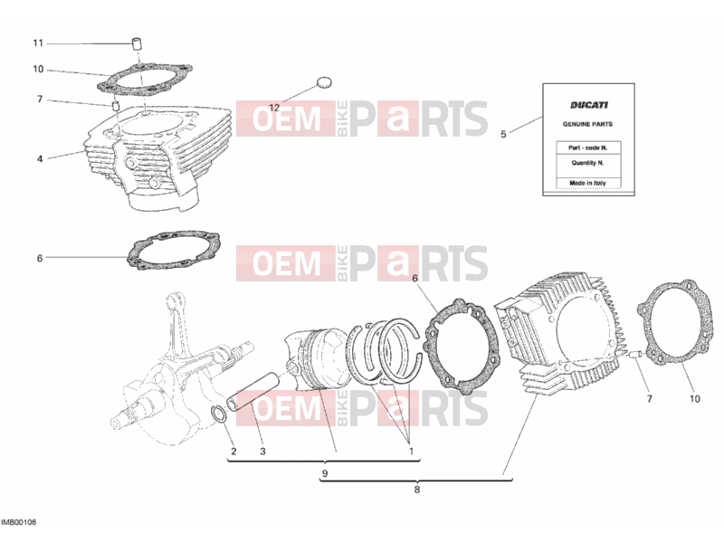 DUCATI 2007 Sportclassic 1000 S CYLINDER - PISTON » ENGINE CASE