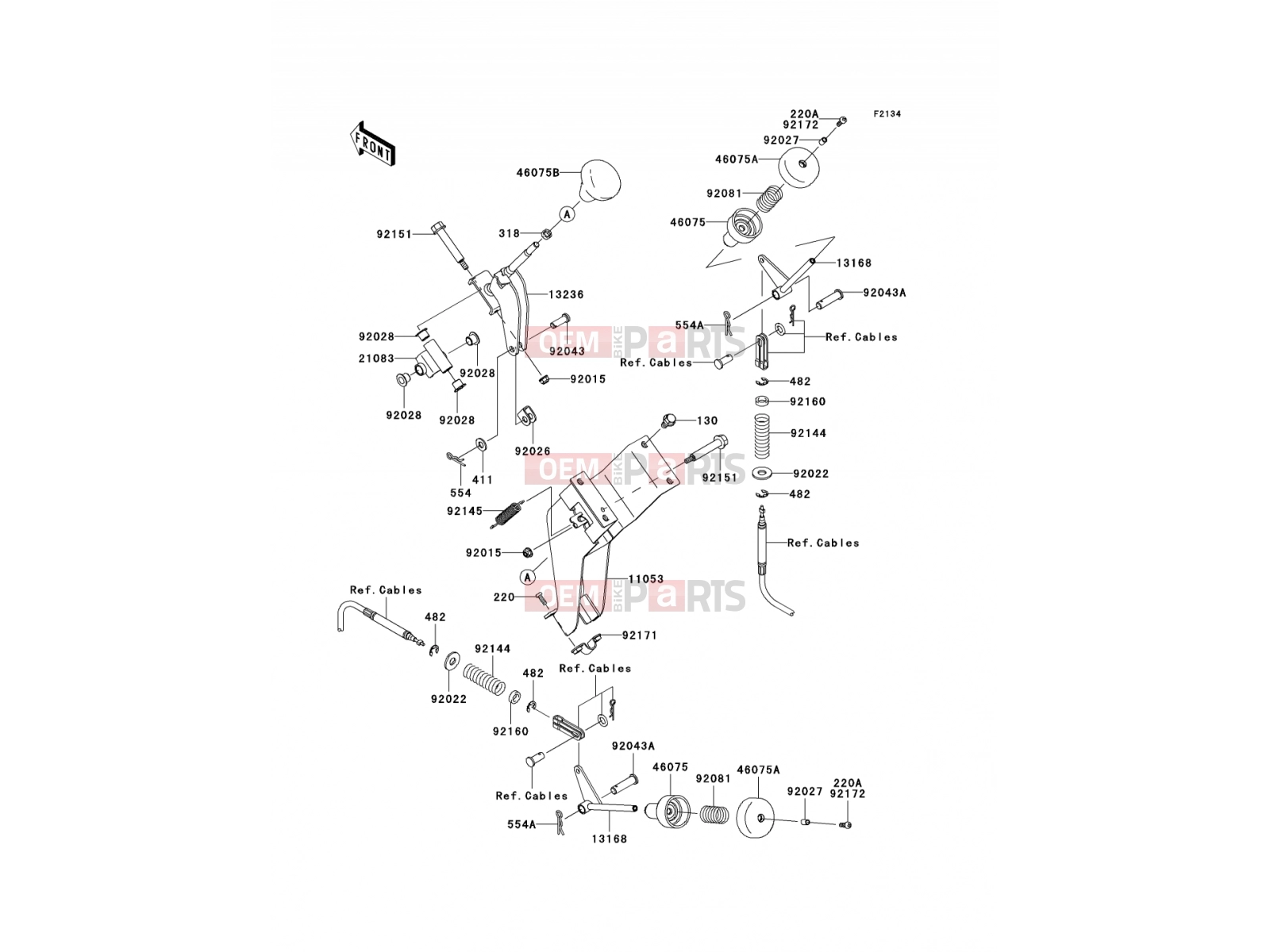 Shift Lever(s) - Kawasaki MULE 610 4x4 (KAF400A8F) 2008