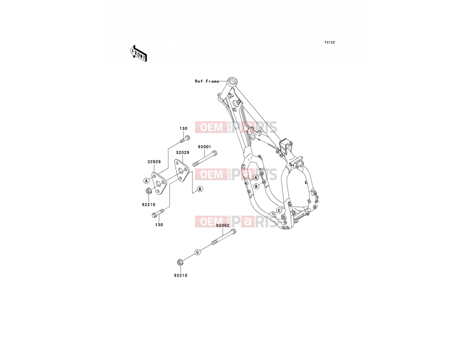 KAWASAKI 2000 Engine Mount