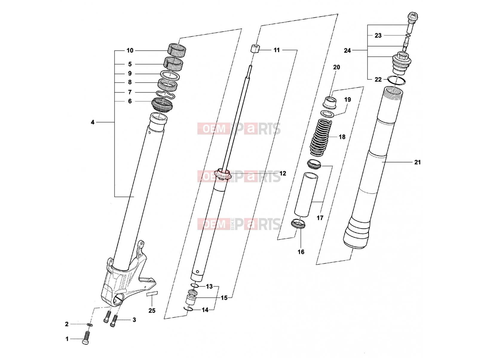 MV Agusta Brutale 1078 RR Front Fork Left