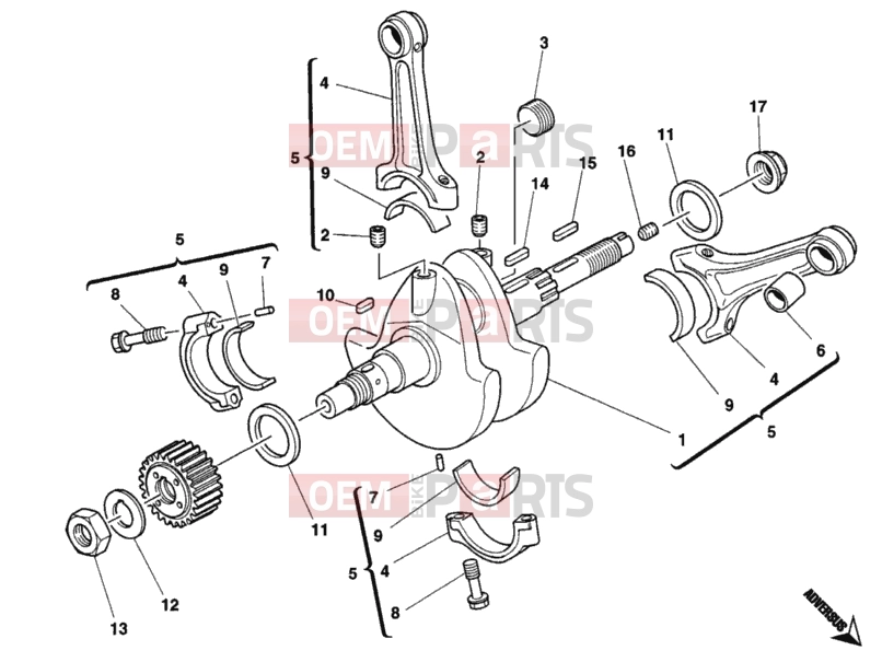 DUCATI 2006 Monster 400 CRANKSHAFT » ENGINE CASE