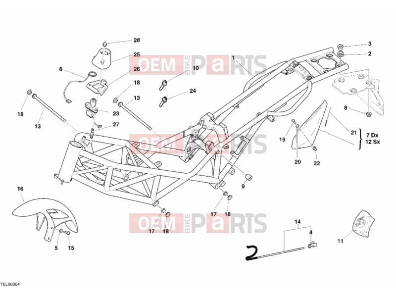 DUCATI 2006 Monster 620 Dark FRAME » FRAME