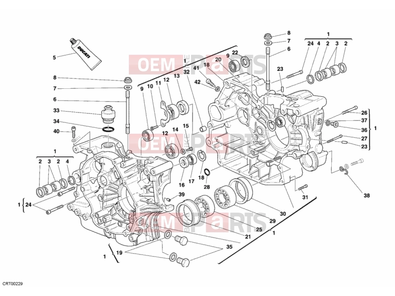 DUCATI 2006 Monster 620 Dark CRANKCASE » ENGINE CASE