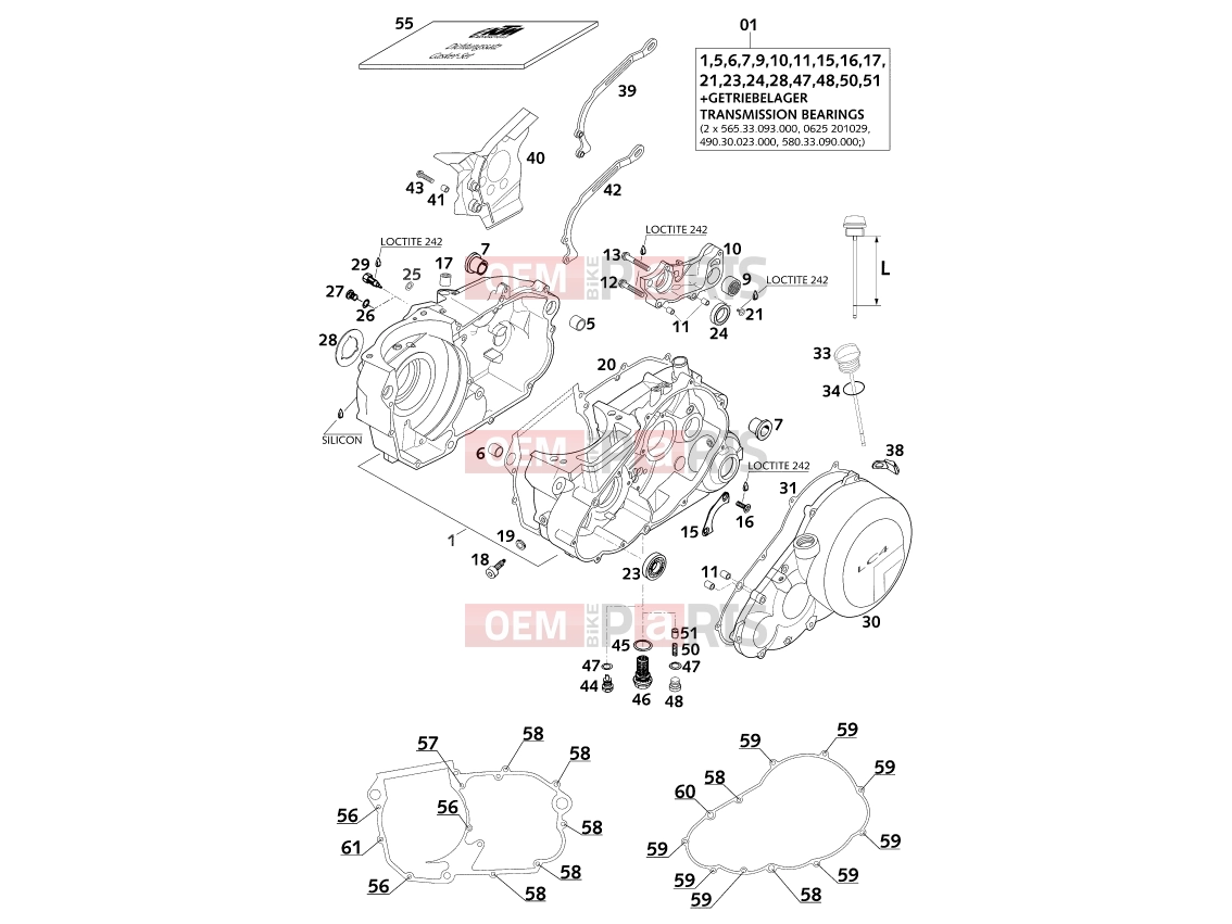 KTM 640 LC4-E (972606) [EU] 2000 ENGINE CASE|Engine|30