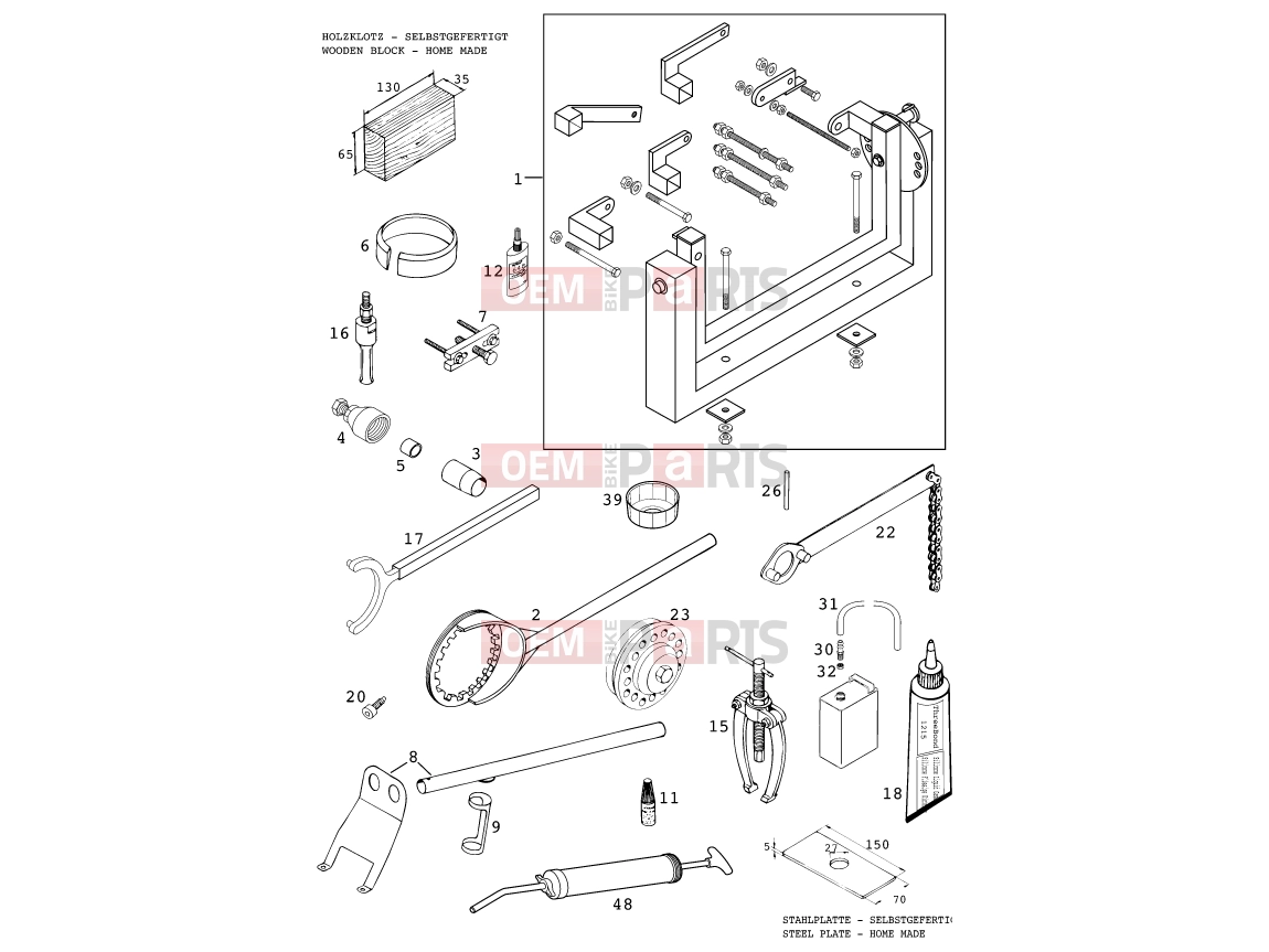 Special tools (engine)|Engine|29 - KTM 400 LC4-E (937506) [US] 2000