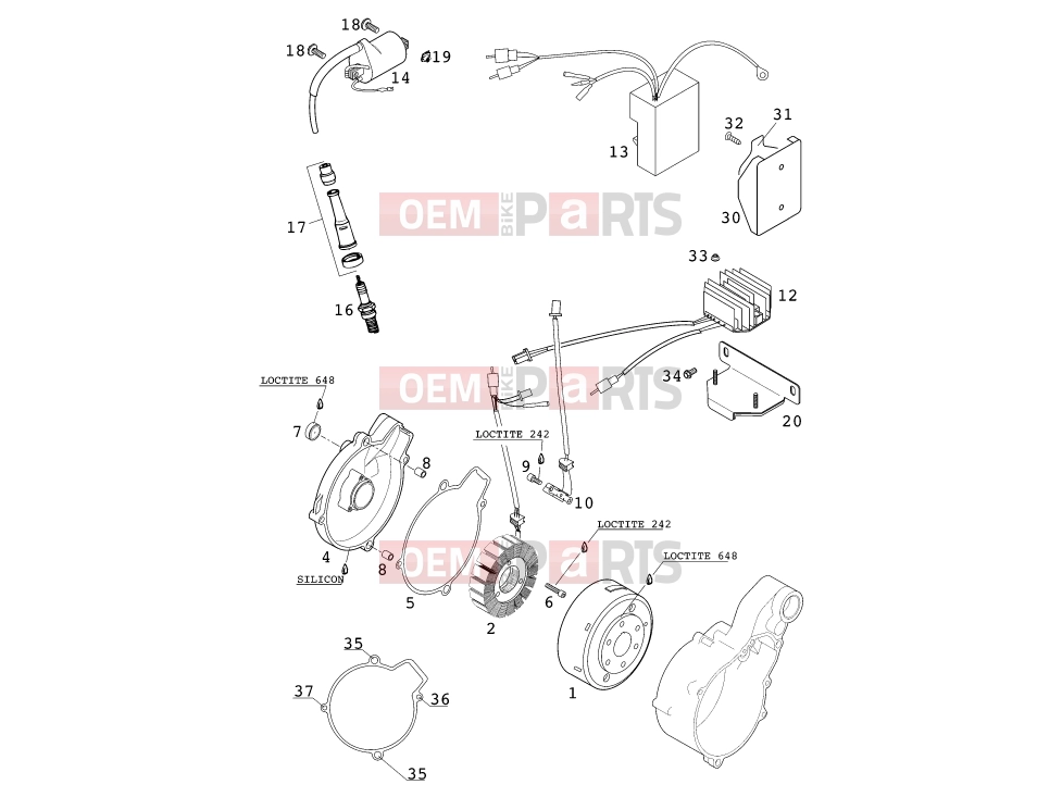 IGNITION SYSTEM|Engine|39 - KTM 400 LC4-E (932606) [EU] 2000