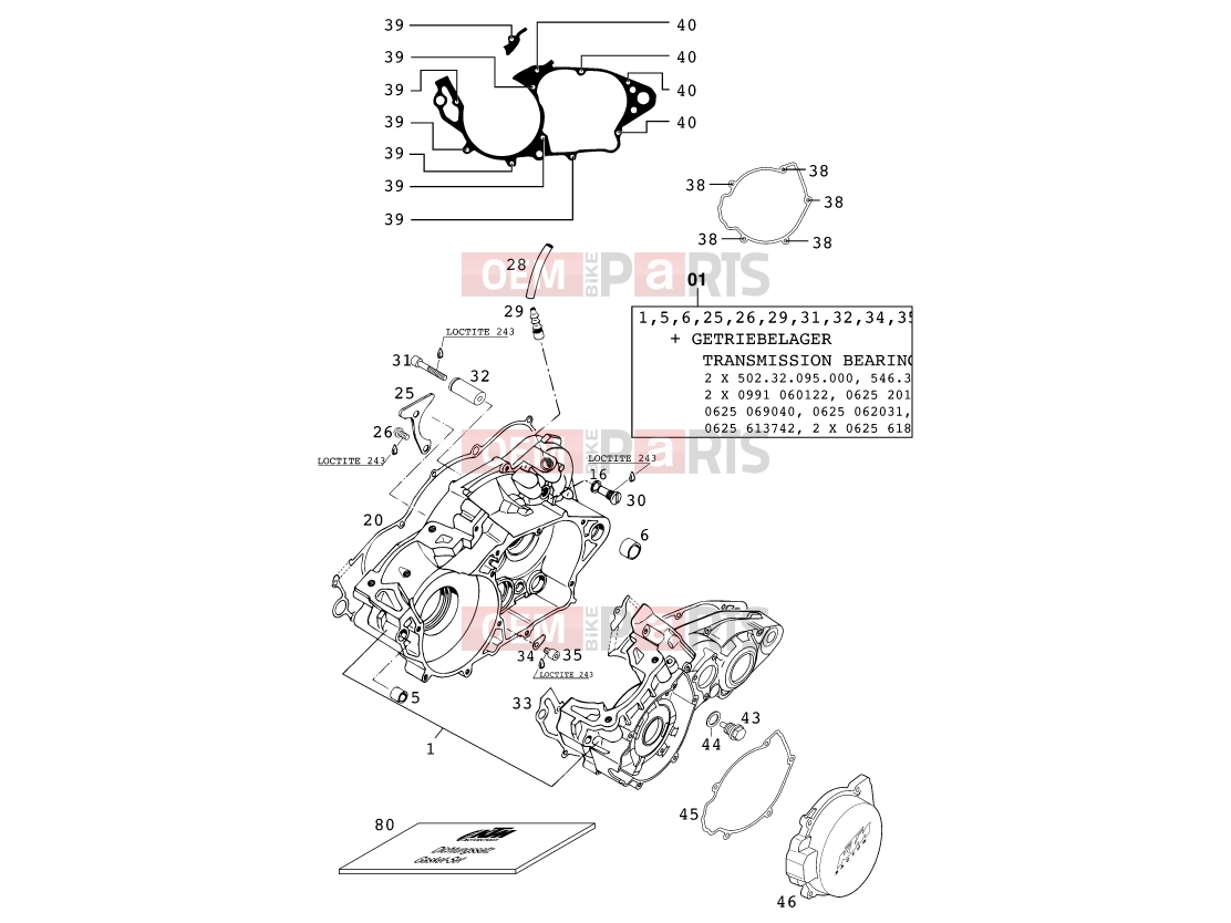 KTM 380 SX (650200) [EU] 2000 ENGINE CASE|Engine|30